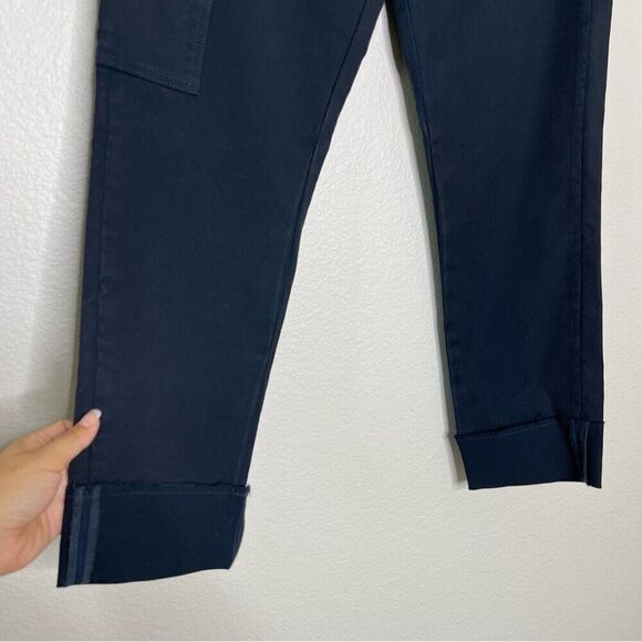 Joe’s Jeans Size 26 Cargo Pants Tapered Blue Black Wash Utility Raw Cuff SAMPLE - Picture 7 of 9